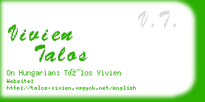 vivien talos business card